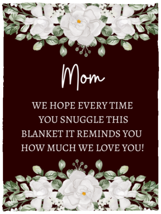 MOTHER'S DAY GIFT/MOM FLOWER BLANKET