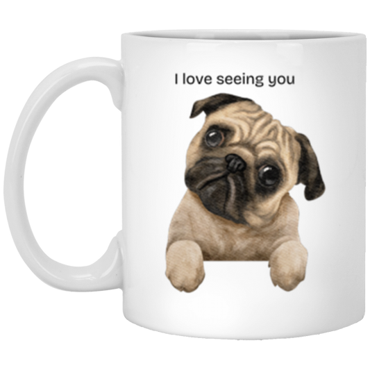 PUGLY- 11oz White Mug